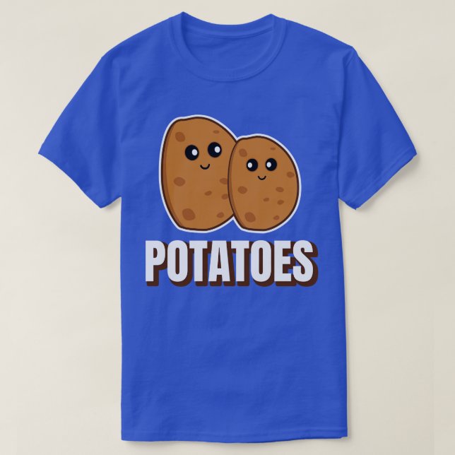 Camiseta Batatas em Cubo (Frente do Design)