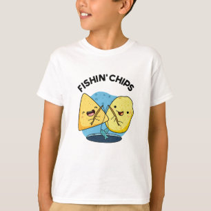 Camiseta Batatas fritas de peixe Arma de Comida
