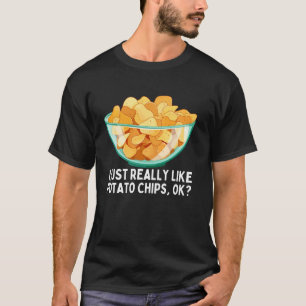 Camiseta Batatas Fritas Engraçadas Para Homens Mulheres Cri