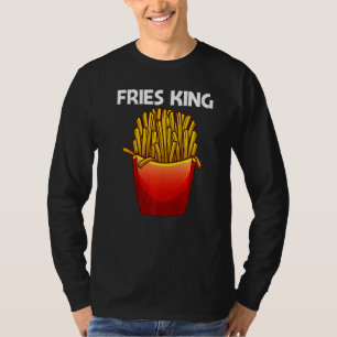 Camiseta Batatas Fritas Fofo Para Homens Meninos Batata Fri