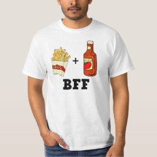 Camiseta Batatas fritas & ketchup BFF