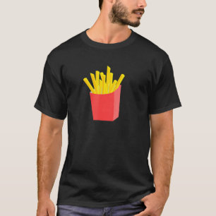 Camiseta Batatas Fritas Para Homens Mulheres Engraçado Home