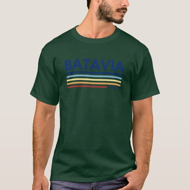 Camiseta Batavia Illinois Sobredimensionado (Frente)