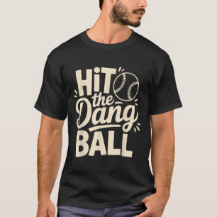 Camiseta Bate A Bola Dang, Jogando Roupa De Baseball Tenden