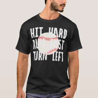 Camiseta Bate-Duro Executar Rápido Virar À Esquerda Basebal