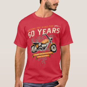 Camiseta Bate na estrada por 60 anos Biker 60th Wedding A