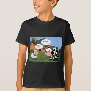 Camiseta Bate-papo engraçado sobre desenhos animados de faz