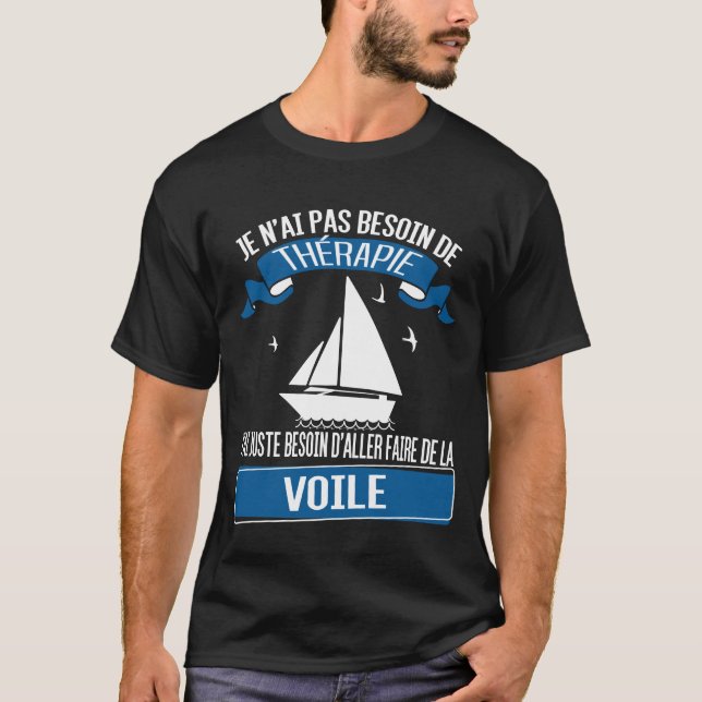 Camiseta Bateau à voile - voilier (Frente)
