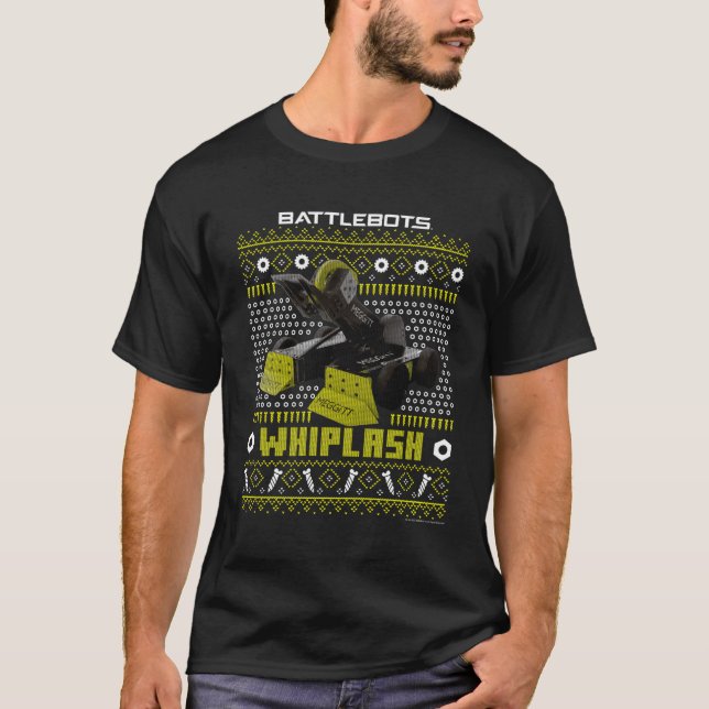 Camiseta Batebots Robô Whiplash Feio (Frente)