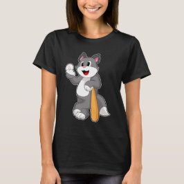 Camiseta Batedeira de Baseball Cat