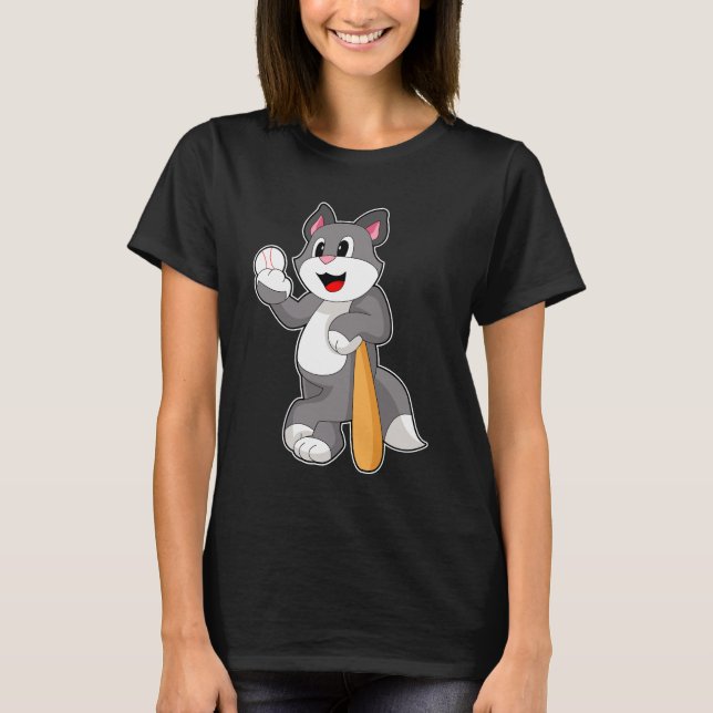 Camiseta Batedeira de Baseball Cat (Frente)