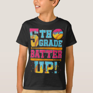 Camiseta Batedor de 5 para Cima Softball Basball B