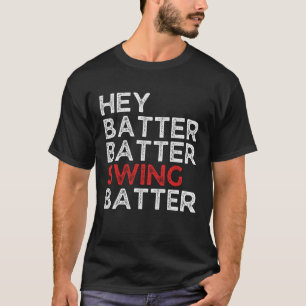 Camiseta Batedor de Bateria Batendo Balançando Baseball Pit