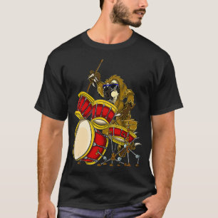 Camiseta Batedor de Lama Dava Tritas Tambor Homens Anima