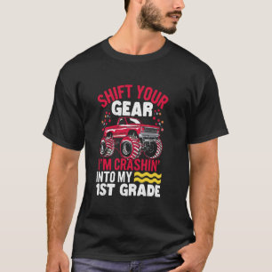 Camiseta Bateendo no Caminhão Monstro da Escola de Caminhõe