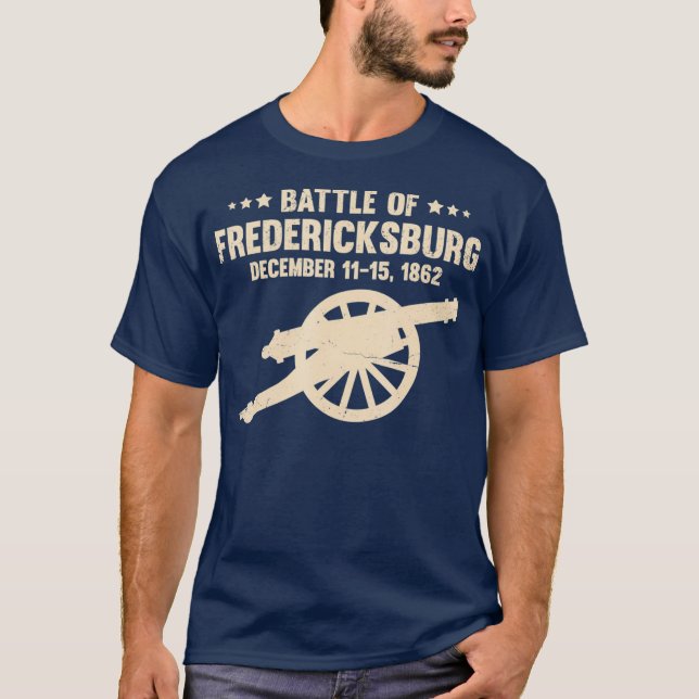 Camiseta Batefield da Guerra Civil dos EUA, Fredericksburg (Frente)