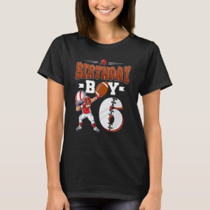 Camiseta Bater Futebol Boy 6 Birthday 6 de Futebol B