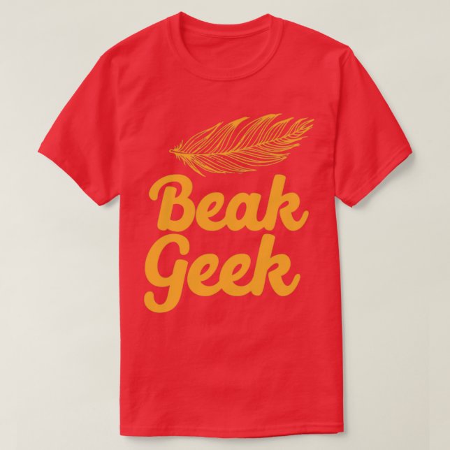 Camiseta Bater Geek com pena (Frente do Design)