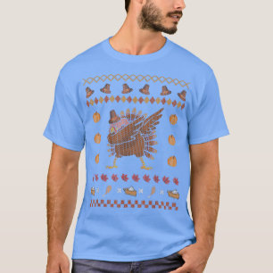 Camiseta Bater na Turquia Feliz de Natal Doce Engraçado Obr