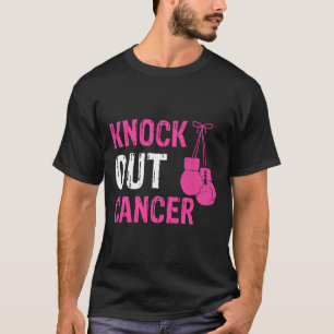 Camiseta Bater No Boxing Fight Pink Ribbon Breast Cancer A