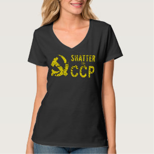 CAMISETA BATER O PARTIDO COMUNISTA CHINÊS ANTI-CHINA DO PCC