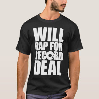 Camiseta Baterá para o negócio gravado - tipo branco