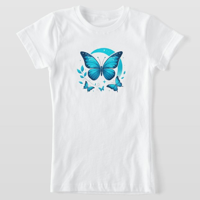 Camiseta baterflay t shirt design girl  (Postura )