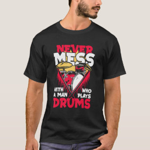 Camiseta Bateria Baterista Conjunto de Bateria