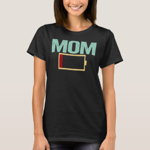 Camiseta Bateria da Mamãe Baixa Presente Engraçado do Dia d