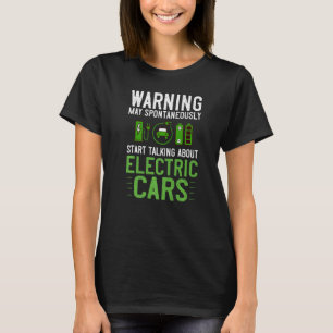 Camiseta Bateria de Cotação da Estação de Carga Elétrica de
