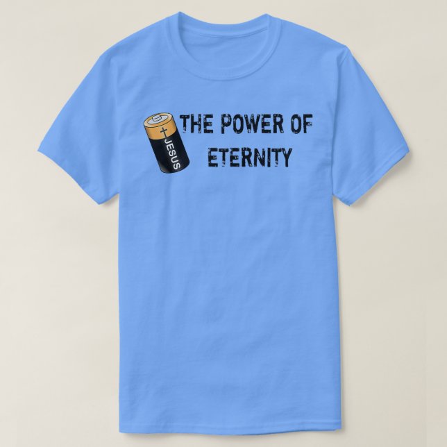 Camiseta Bateria de JesusO Poder da EternidadeParodyJesus4m (Frente do Design)