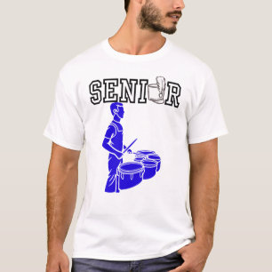 Camiseta Bateria de Marcha Sênior Silhueta Azul