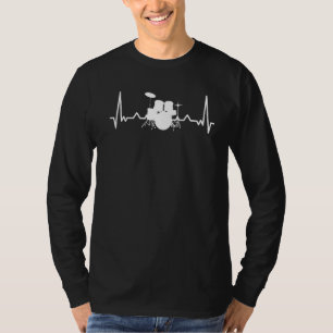 Camiseta Bateria De Tambor De Drum, Coleta De Pulso Para Dr