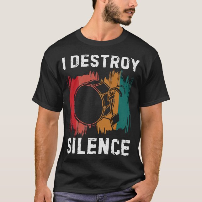Camiseta Bateria de tambor de latão S2 (16) (Frente)
