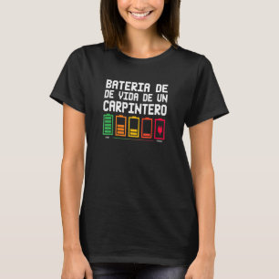 Camiseta Bateria De Vida De Un Carpintero