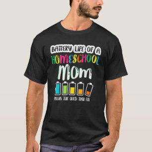 Camiseta Bateria de vida na escola natal Mãe Engraçada de v