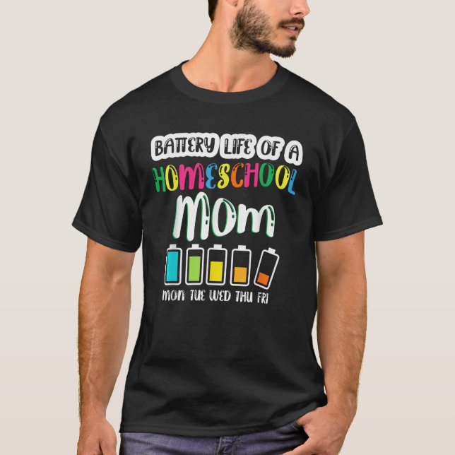 Camiseta Bateria de vida na escola natal Mãe Engraçada de v (Frente)