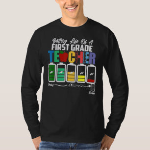 Camiseta Bateria De Vida Um Professor De Primeiro Grau De V