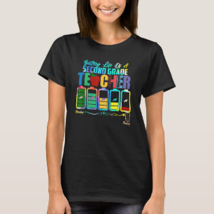 Camiseta Bateria De Vida Um Professor De Segundo Grau De Vo