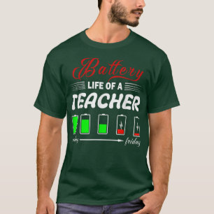 Camiseta Bateria De Vida Um Professor No Natal De Ação De G