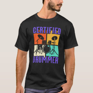 Camiseta Bateria Heavy Metal Punk Rock & Roll Baterista Cer