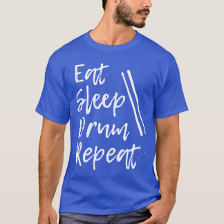 Camiseta Bateria Jovem Citação Engraçada Bastões de Tambor