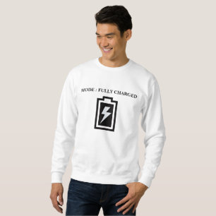 Camiseta Bateria totalmente carregada