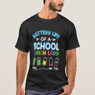 Camiseta Bateria Vida de Almoço da Escola Trabalhando Engra