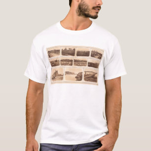 Camiseta Baterias, redoubts, construção, canal, ponte