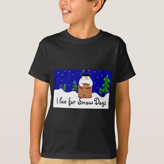 Camiseta Baterista Boneco de Neve (Frente)