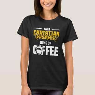 Camiseta Baterista Cristão Igreja Adoração Tocador de Bater
