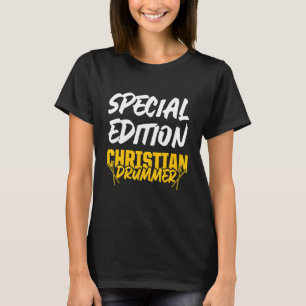 Camiseta Baterista Cristão Igreja Adoração Tocador de Bater