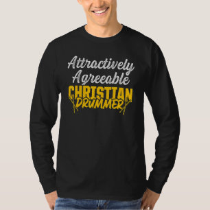Camiseta Baterista Cristão Igreja Adoração Tocador de Bater