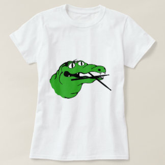 Camiseta BATERISTA da engrenagem do jacaré nenhum subtítulo
